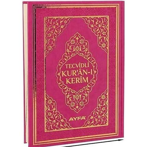 AYFA Koyu Pembe�Rahle Boy Tecvidli Kuran� Kerim Termo Deri 134TR