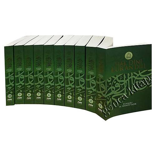 AZM Hak Dini Kuran Dili Elmall Kuran Kerim Tefsir 10 Cilt Set 2.Hamur nce Cilt