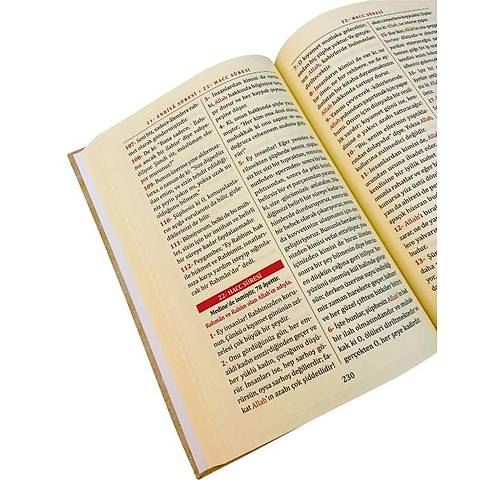 ORTA MERVE Kaln Cilt Kuran Kerim Metinsiz Yce Meali