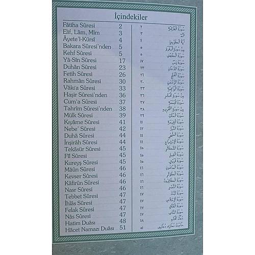 Rahle Boy Mealli Hayrat Ne�riyat Yasini �erif C�z� YS0034
