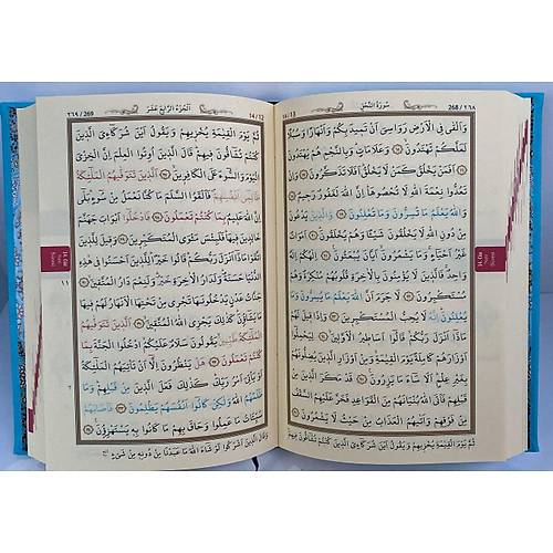 AYFA TRH057 TURKUAZ MAV� Haf�zlar i�in Haf�z Boy Kuran� Kerim Termo Cilt