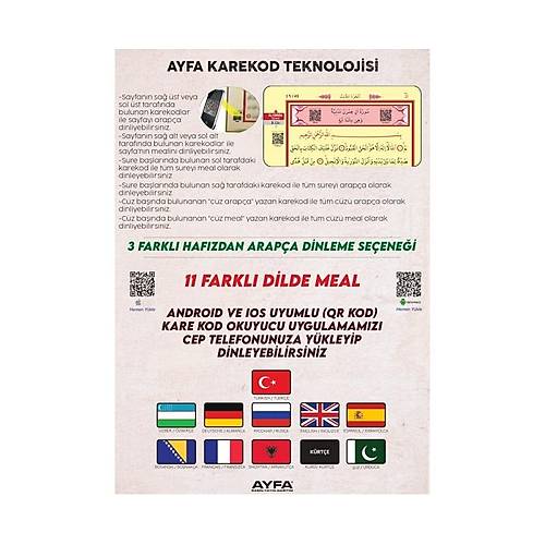 ORTA AYFA Kuran Hatmi �erif 30 C�z, Kabe Desenli