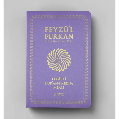 Lila �nce Sadece Meal B�y�k Boy Feyz�l Furkan Tefsirli Kuran� Kerim