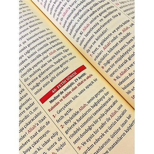 ORTA MERVE Kaln Cilt Kuran Kerim Metinsiz Yce Meali