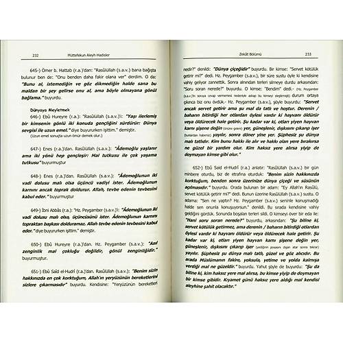 HNER Metinsiz Mttefekun Aleyh Hadisler Buhari ve Mslimin ttifak Ettii Hadisler 2. Hamur Karton