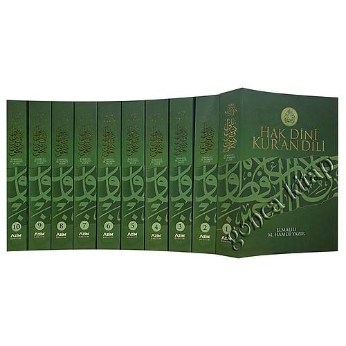 AZM Hak Dini Kuran Dili Elmall Kuran Kerim Tefsir 10 Cilt Set 2.Hamur nce Cilt