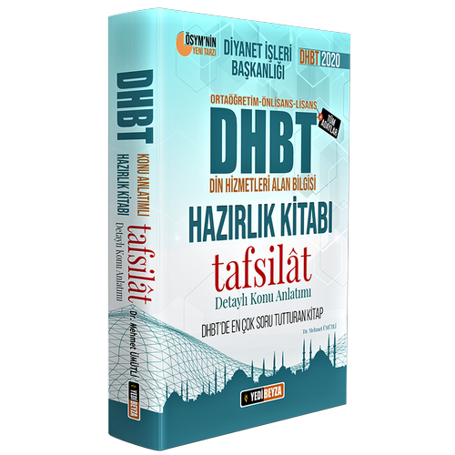 2020 DHBT Tafsilat, Din Hizmetleri Alan Bilgisi Konu Anlatml Hazrlk