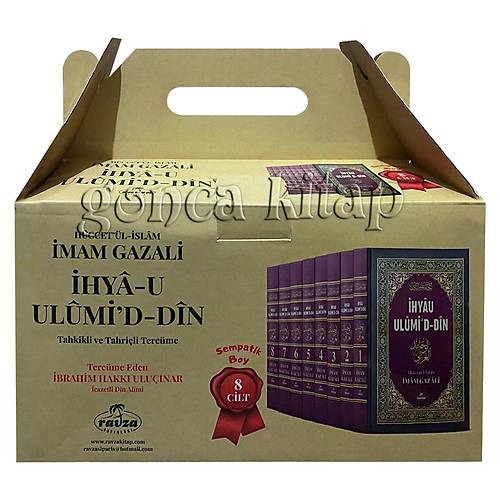 Ravza Cep Sempatik Boy �hyau Ulumid Din 8 Cilt Tak�m Ivory Ka��t
