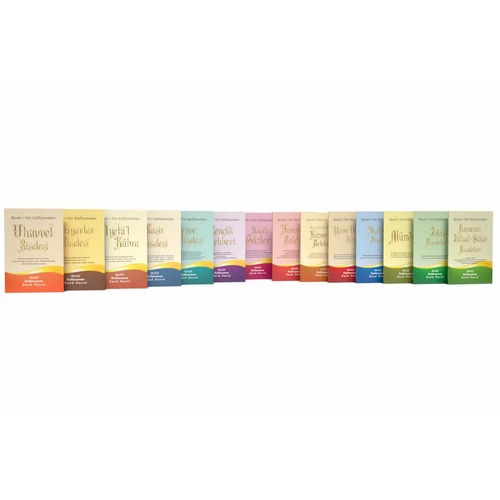 B�y�k Boy Karton Kapak 16x24 cm 14 Kitap Set �amua Envar Ne�riyat