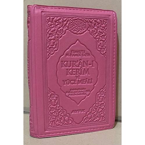 AYFA 169 Pembe Kuran� Kerim ve Meali 15 Sat�r 2 Renk Cep Boy