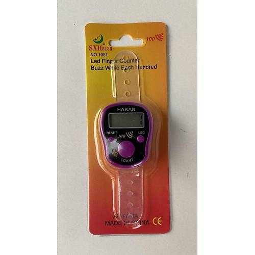 Sesli I��kl� Dijital Zikirmatik Y�z�k Parmak Tesbih