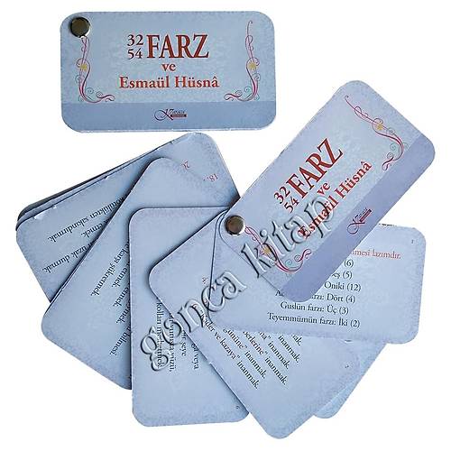 32 Farz 54 Farz ve Esmal Hsna Kart