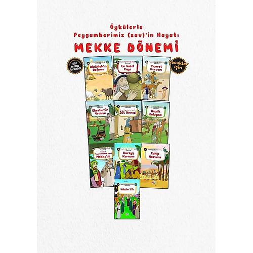 Hikayelerle �ocuklar i�in Mekke D�nemi 10 Kitap AKSA YAYIN