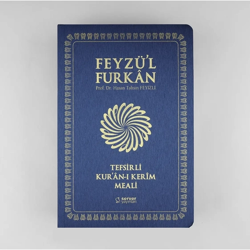 Lacivert �NCE Orta Sadece Meal Feyz�l Furkan Tefsirli Kuran� Kerim Tefsirli  Meali