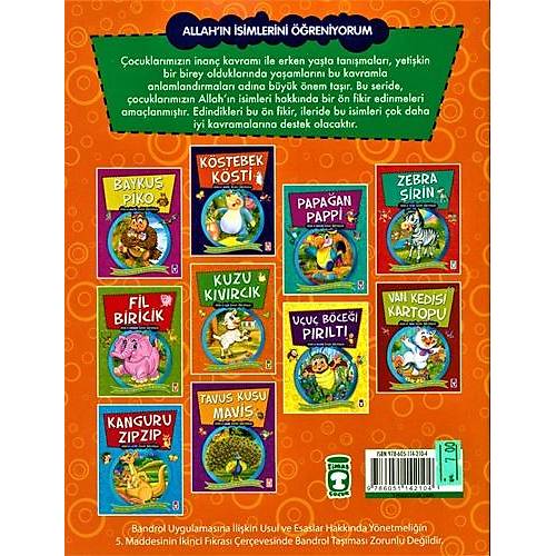 Tima Allahn simlerini reniyorum 2 Set 10 Kitap