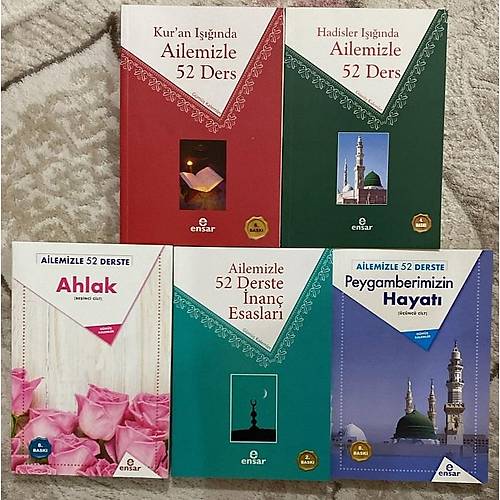 Ailemizle 52 Ders Kitap Seti 5 Kitap Takm Ensar Neriyat
