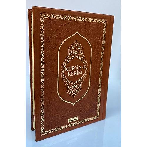 AYFA TRH057Taba Haf�zlar i�in Haf�z Boy Kuran� Kerim Termo Cilt Kahverengi