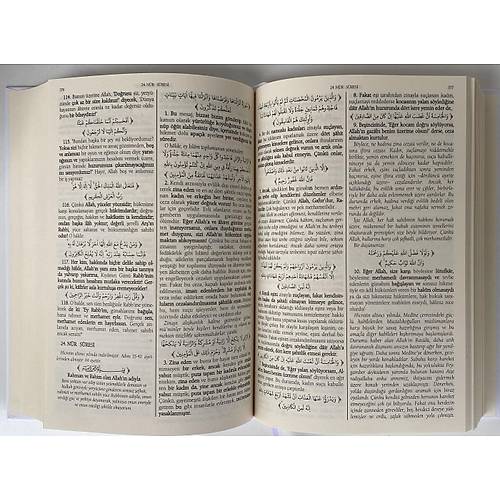 Kuran� Kerim ve K�sa A��klamal� Meali Orta Boy Kal�n Ciltli Ivory Serendib