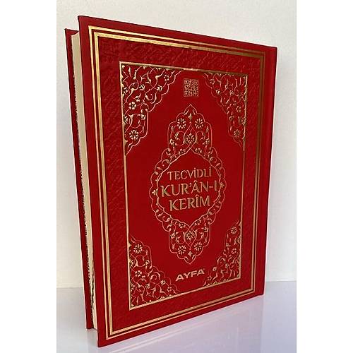 K�rm�z� Rahle Boy Tecvidli Kuran� Kerim Termo Deri AYFA
