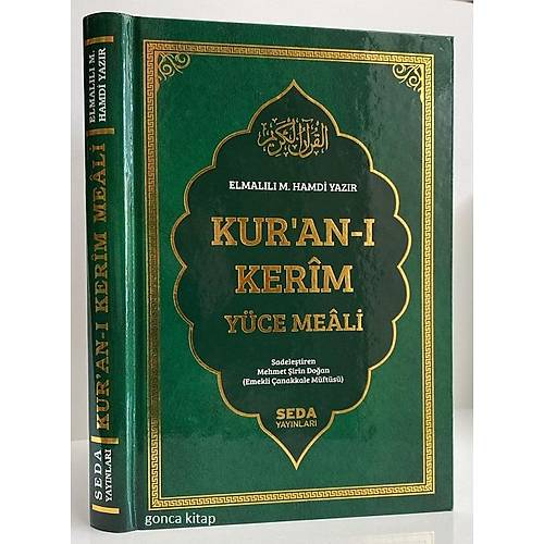 YE��L Kuran� Kerim Y�ce Meali�Arap�a Metinsiz Sadece T�rk�e Meal Orta Boy SEDA