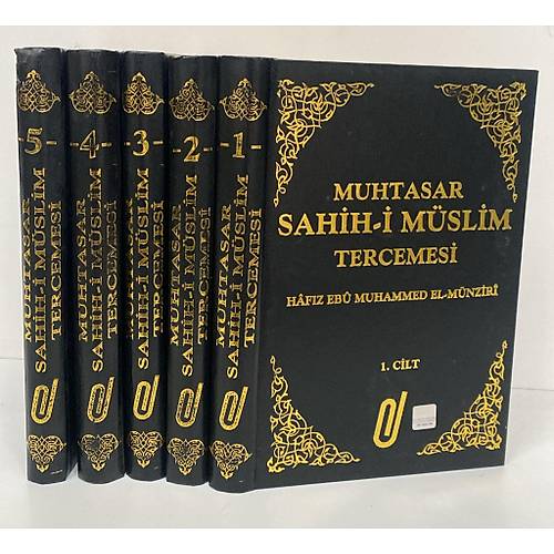 Muhtasar Sahihi M�slim Terc�mesi 5 Cilt Set El M�nziri