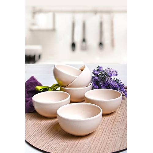 6'l Bulut Mini erezlik/Sosluk Mat Krk Beyaz 8cm