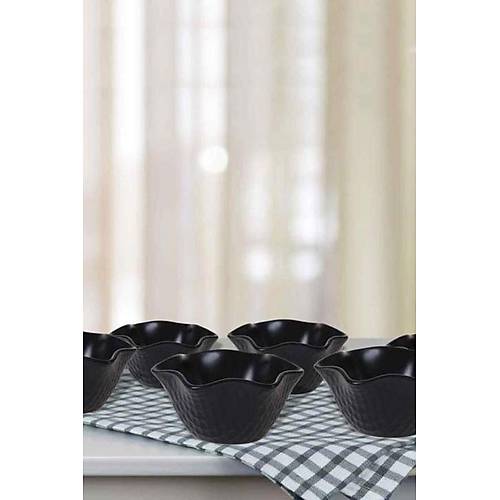 6'l Roma erezlik / Sosluk Siyah Mat 11cm