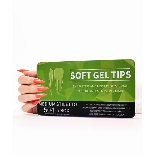 Yeni Nesil Protez Tırnak Jel Tips Soft Gel Tips 504 adet