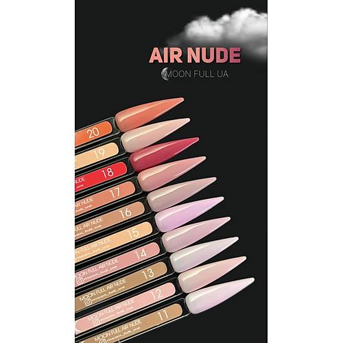 Moon Full Kalc Oje Yar effaf Nude Ak Mercan No:20