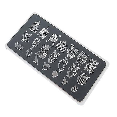 Nail Art Stamping Bask Plakas