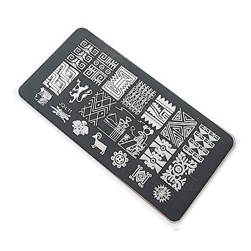 Nail Art Stamping Bask Plakas