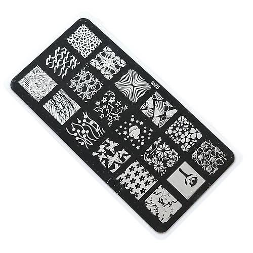 Nail Art Stamping Bask Plakas