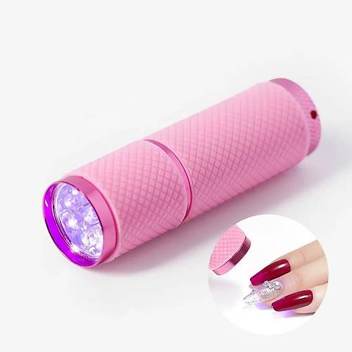 Mini Uv Led Lamba Trnak Kurutucu Led Lamba Pembe