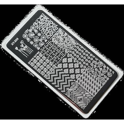 Nail Art Stamping Bask Plakas