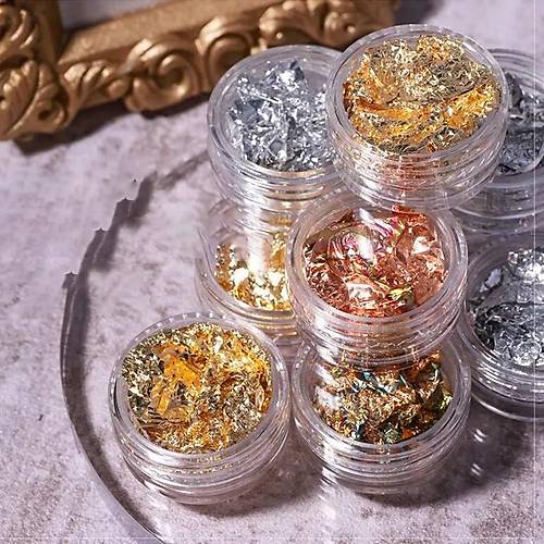 Trnak Ssleme Krk Folyo Paralar 12'li set Potal Nail Art