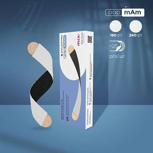 Staleks Manikr Trps Pap-Mam ift Tarafl Trp 180-240 Grit 25li