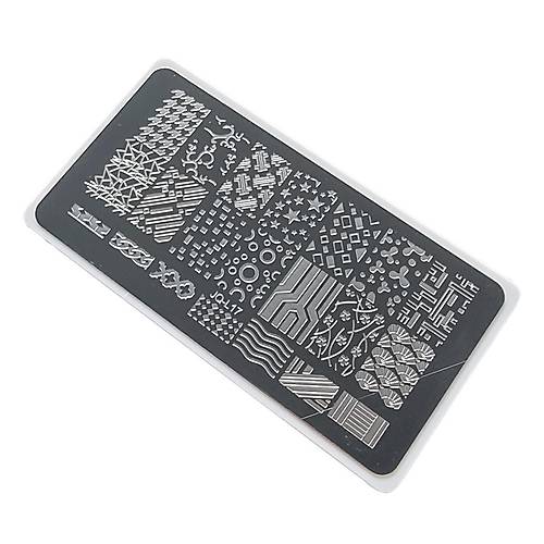 Nail Art Stamping Bask Plakas
