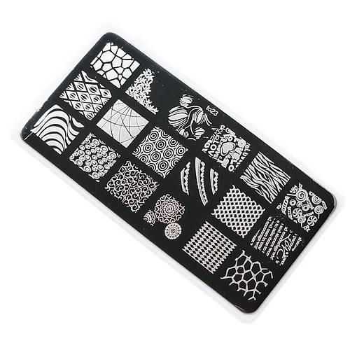 Nail Art Stamping Bask Plakas