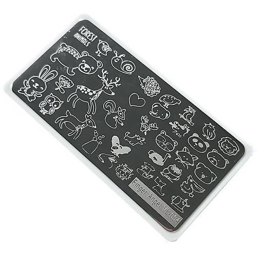Nail Art Stamping Bask Plakas VL04