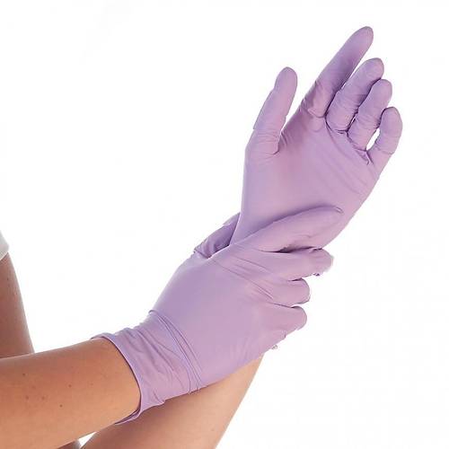Pudrasz Lila Nitril Eldiven Medium HasPet 100l