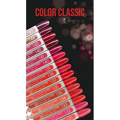 Moon Full Kal�c� Oje Classic Simli Mor K�rm�z� No:145