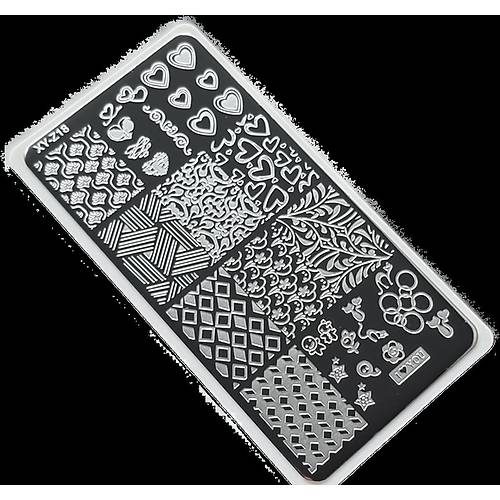Nail Art Stamping Bask Plakas