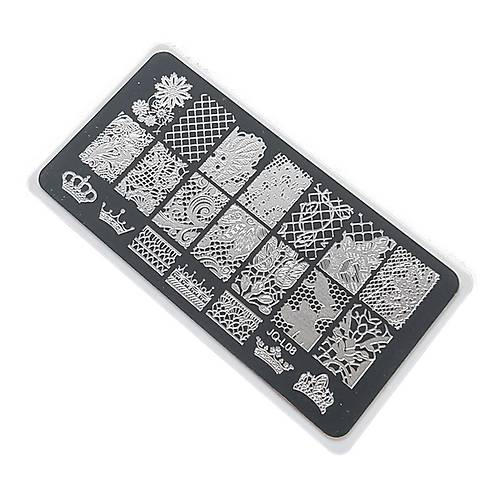Nail Art Stamping Bask Plakas