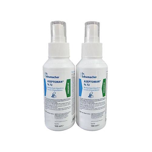 Dr.Schumacher Aseptoman %72 Alkol Bazl Hijyenik El Dezenfektan 100ml 2li