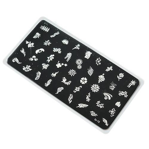 Nail Art Stamping Bask Plakas