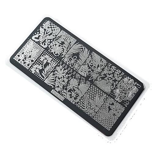 Nail Art Stamping Bask Plakas