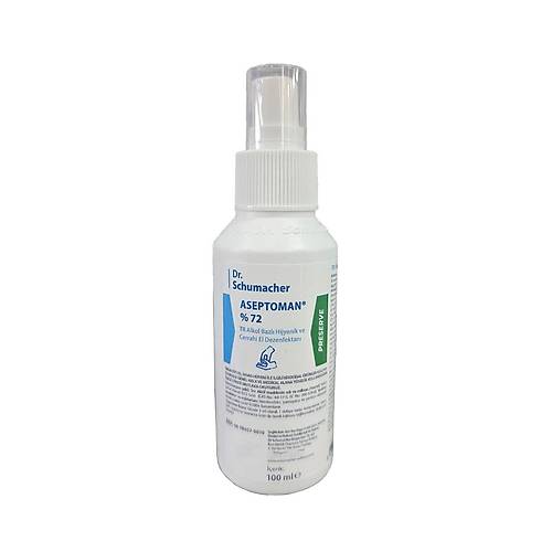 Dr.Schumacher Aseptoman %72 Alkol Bazl Hijyenik El Dezenfektan 100ml