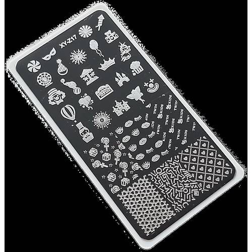 Nail Art Stamping Bask Plakas