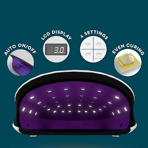 SUNUV Sun4 Manikr Trnak Kurutucu UV Led Lamba Beyaz 48w
