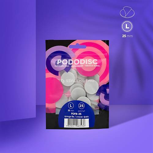 Staleks Pododisk in Yedek Baf Trp Yumuak Tabanl 25mm (Large) 25li